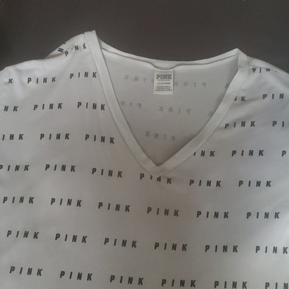 PINK White T-Shirt